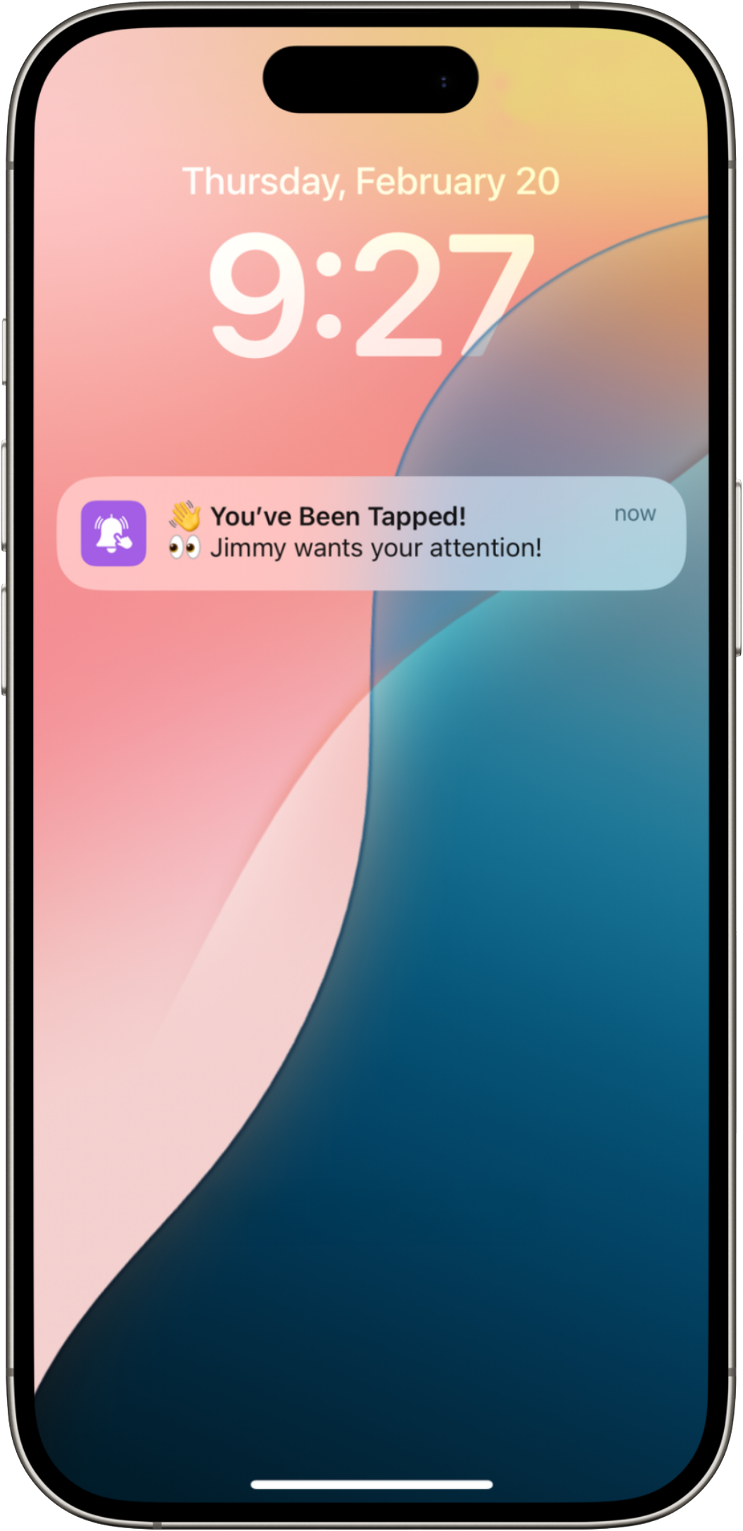 Tap Notification Screen